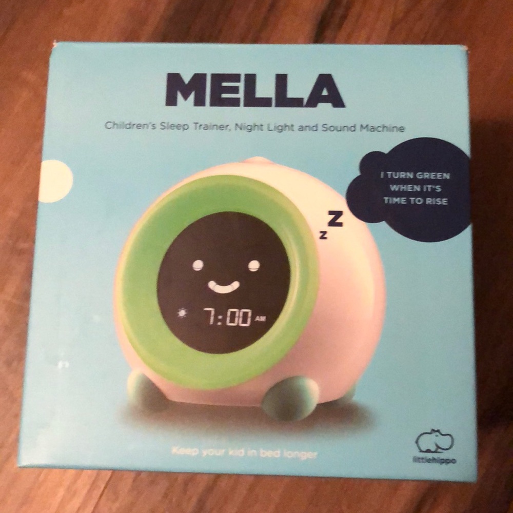 MELLA Little Hippo Children’s Sleep Trainer/Night Light/Sound Machine